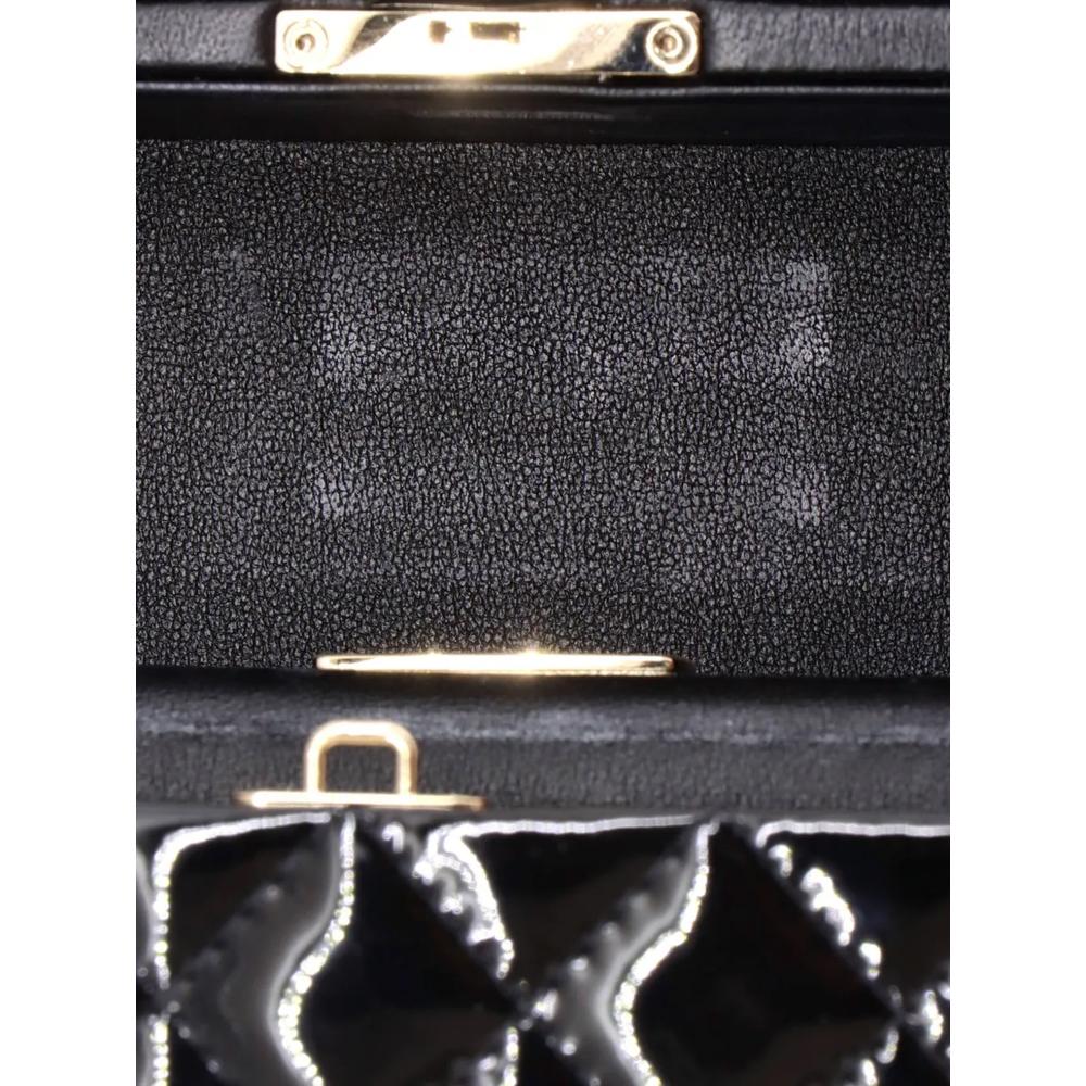 Стеганый клатч Top Handle Box Chain Quilted Patent 7