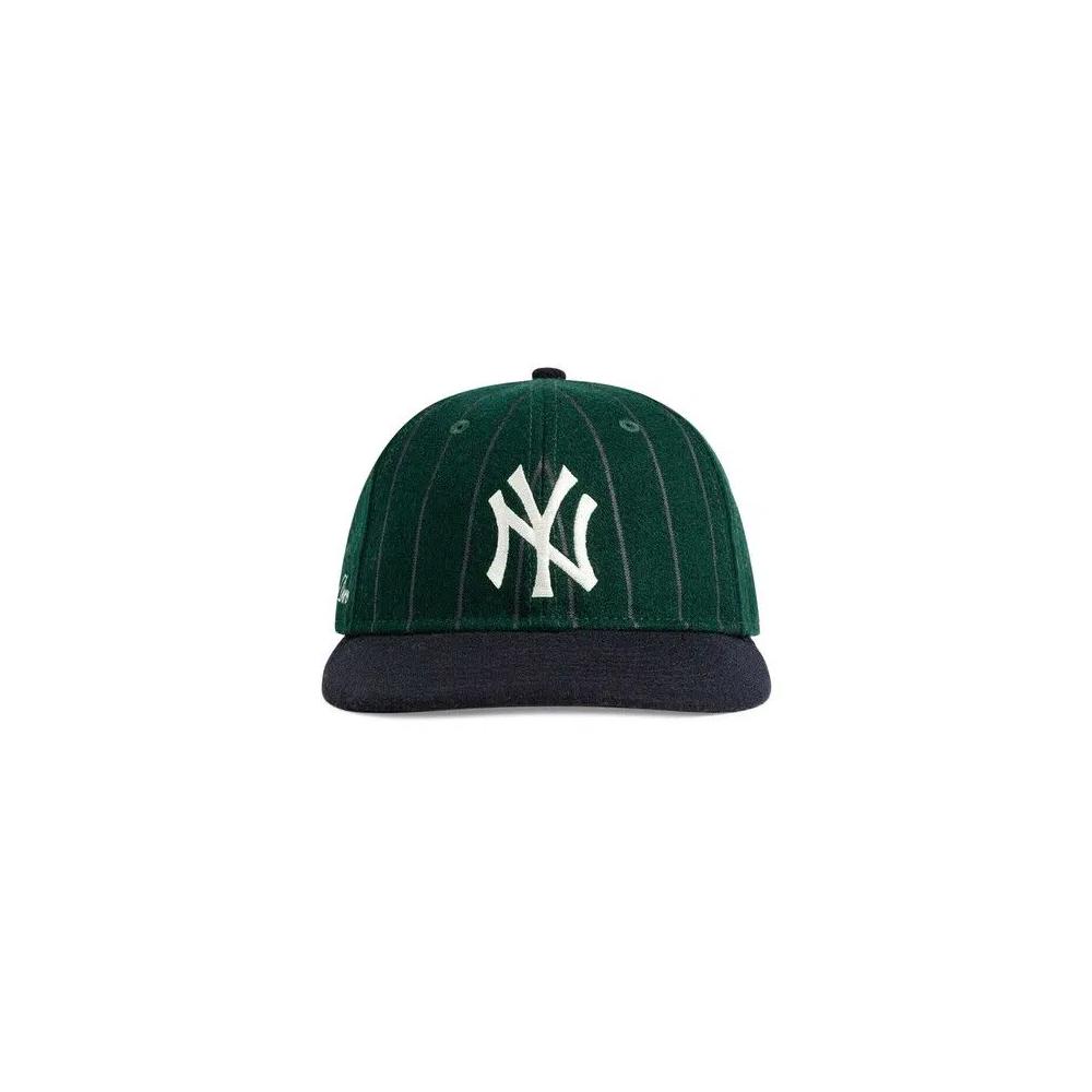Шапки Aimé Leon Dore x New Era Wool Pinstripe Yankees Hat 'Green/Navy' 1