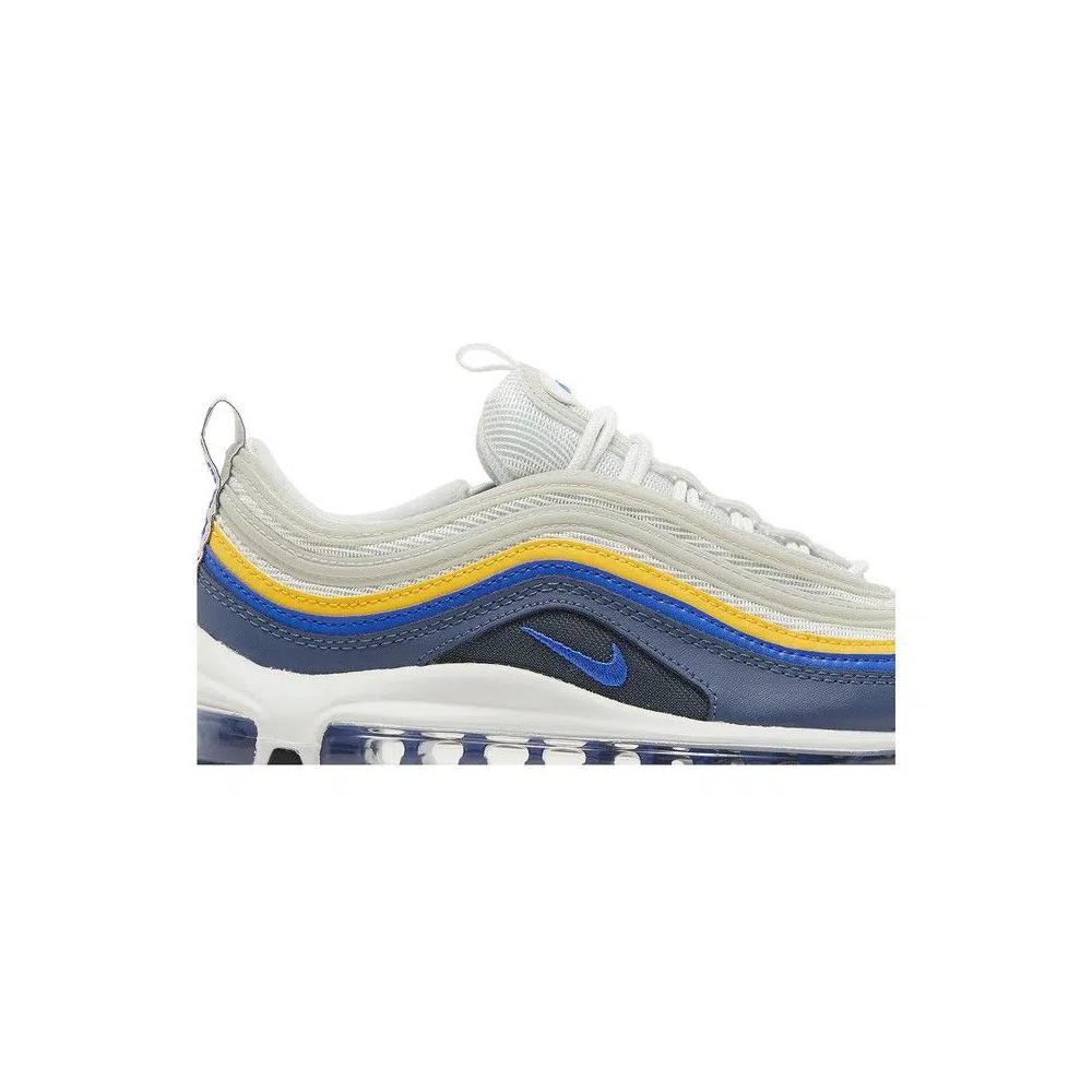 Кроссовки Nike Air Max 97 GS 'White Blue Laser Orange' 2