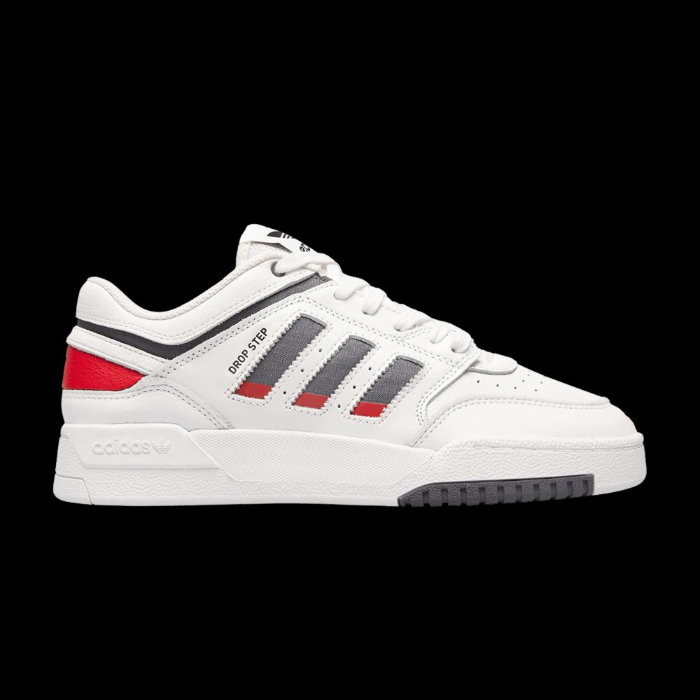 Кроссовки Adidas Drop Step Low 'White Grey Scarlet' 1