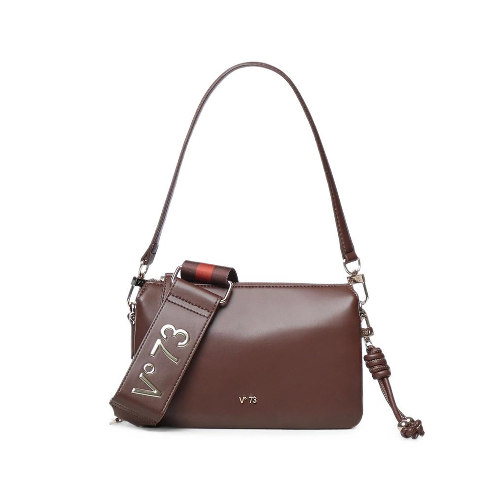 Zircone knotted logo-plaque shoulder bag 1