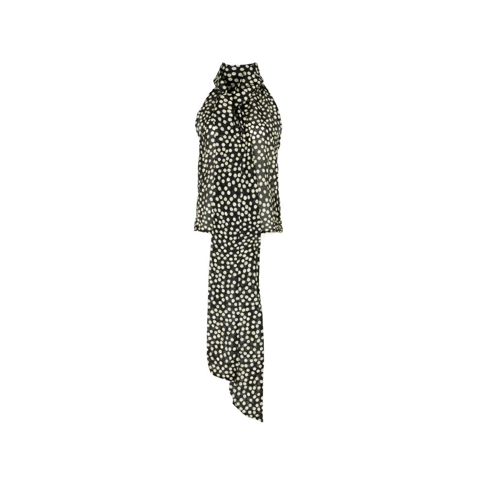 polka dot-print halterneck top 1