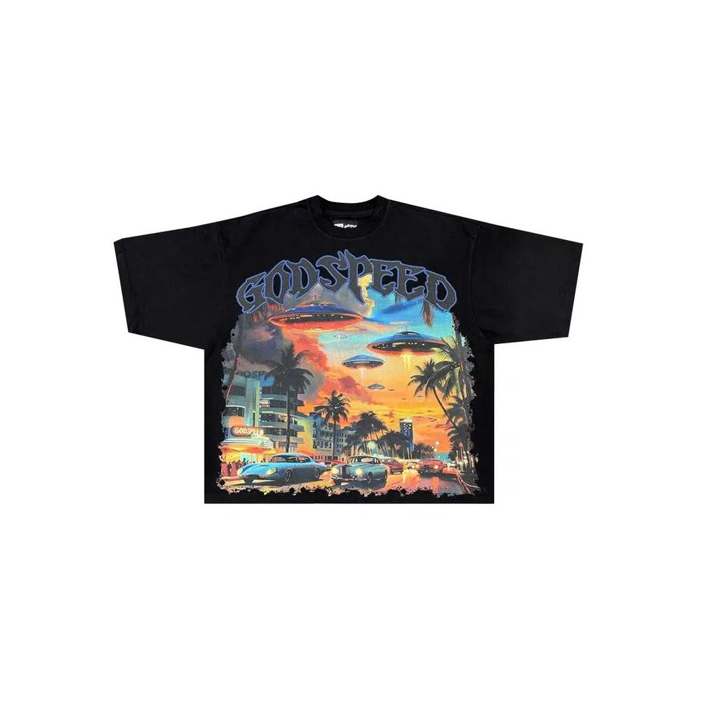 Топы Godspeed Miami UFO T-Shirt 'Black' 1