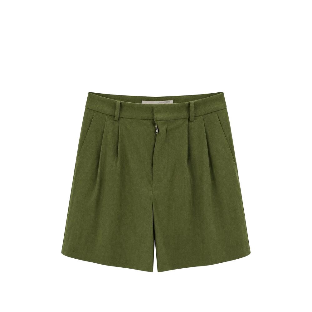 Conry pleated high-waisted shorts 1