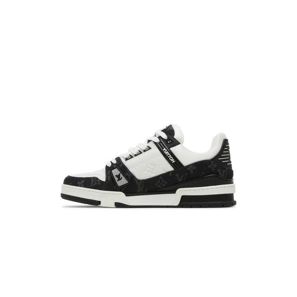 Кроссовки Louis Vuitton Trainer 'Black Monogram Denim' 3
