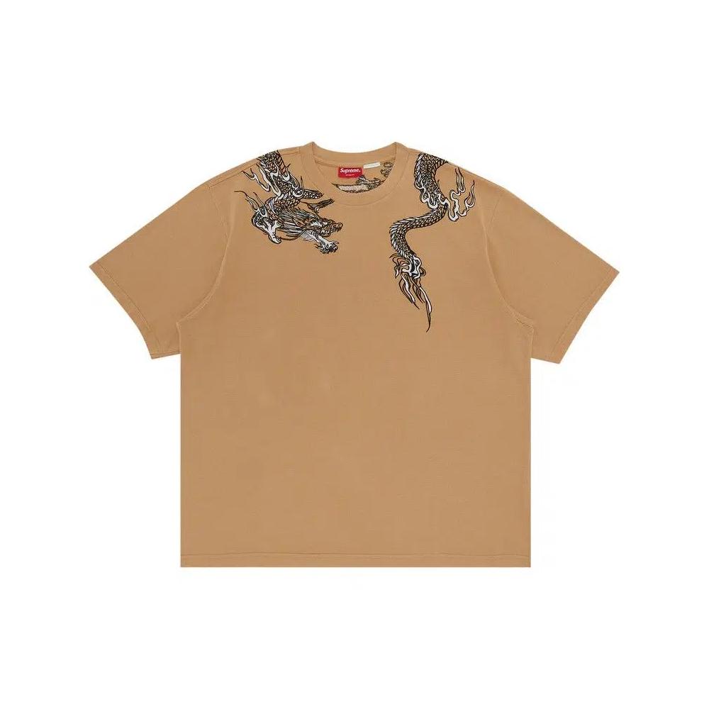 Футболки Supreme Dragon Wrap Short-Sleeve Top 'Tan' 1