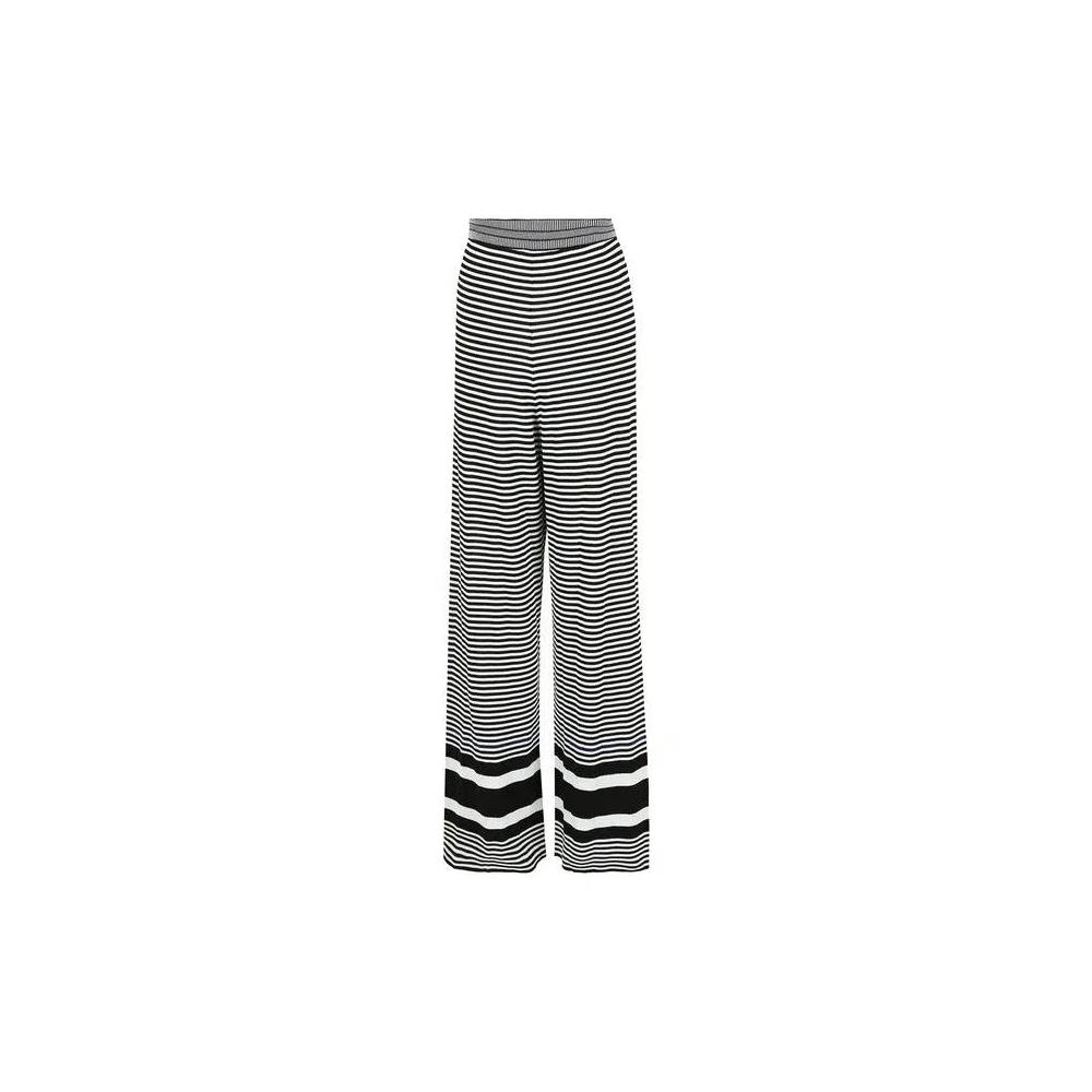 Вязаные брюки Ferragamo Striped Knit Pants 'Мультиколор' 1
