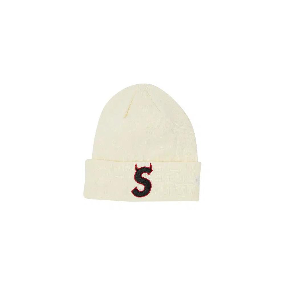 Бини Supreme x New Era S Logo Beanie 'Natural' 1