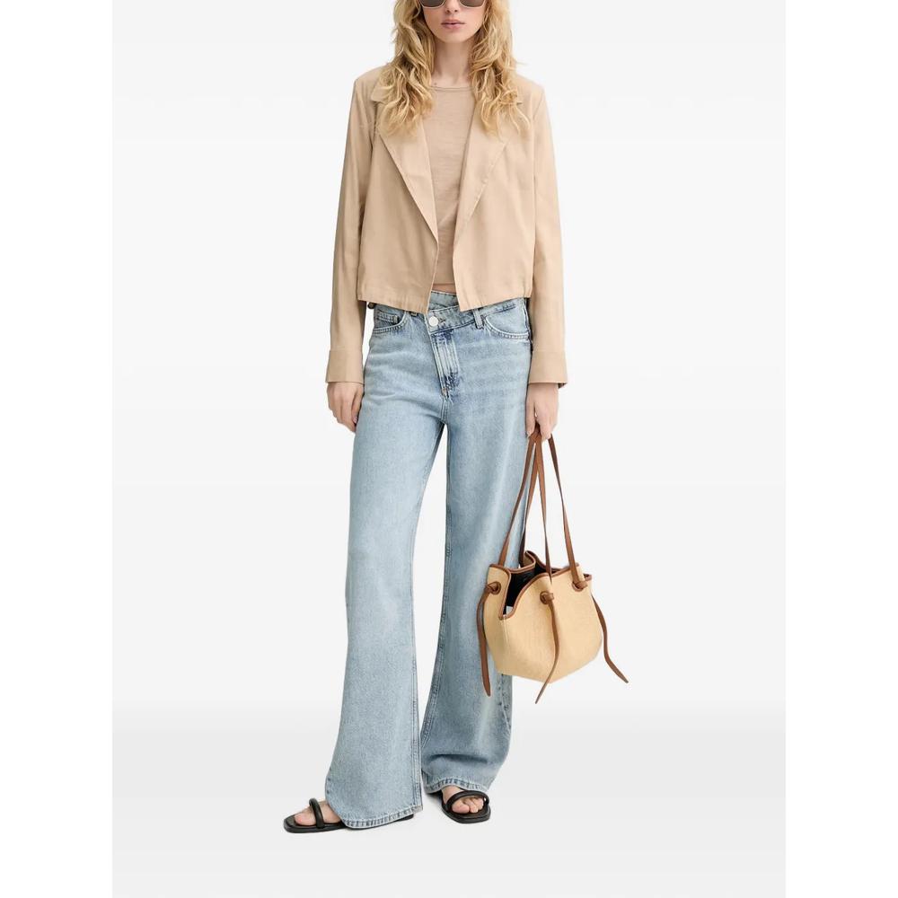 asymmetric-waistband wide-leg jeans 2