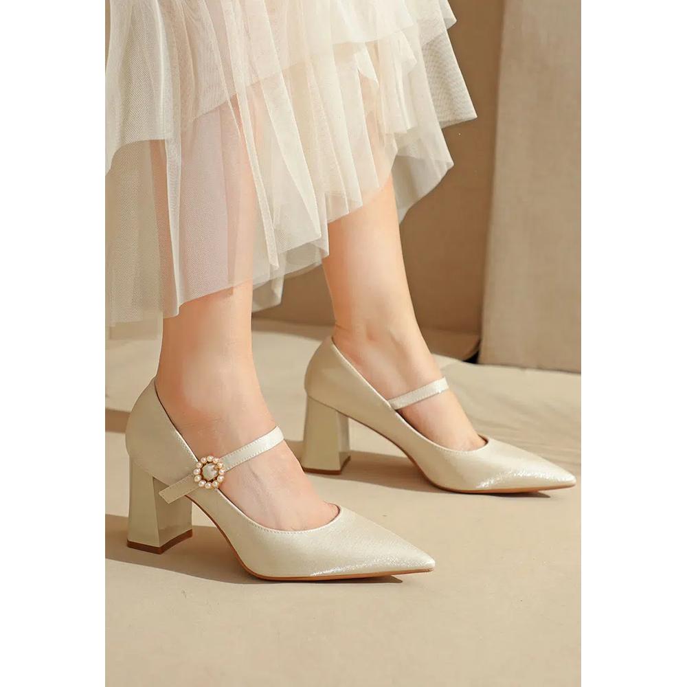 7CM Сатиновые туфли Мэри Джейн 873-5 4