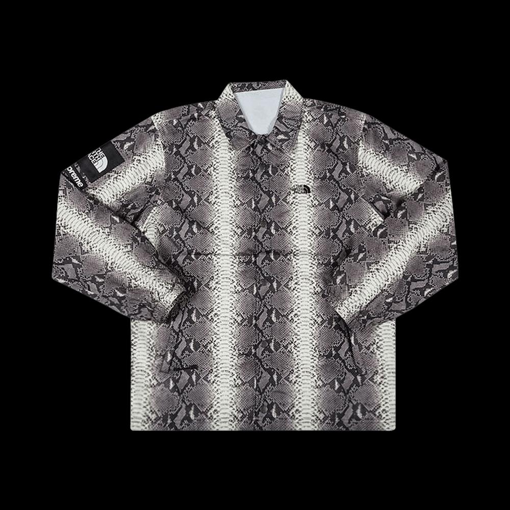 Куртка-бомбер Supreme x The North Face Snakeskin Taped Seam Coaches Jacket 'Black' 1