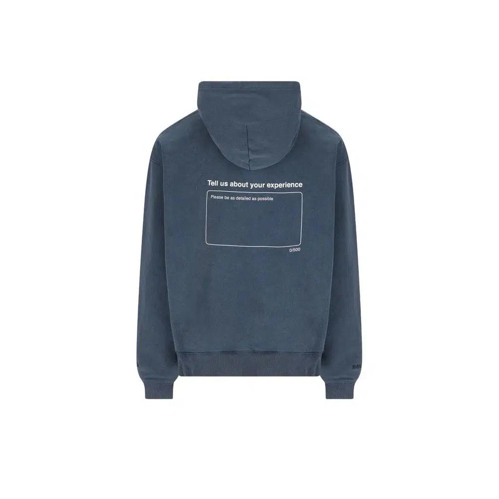 Худи Balenciaga Oversized Drawstring Hoodie 'Вымытый синий' 2