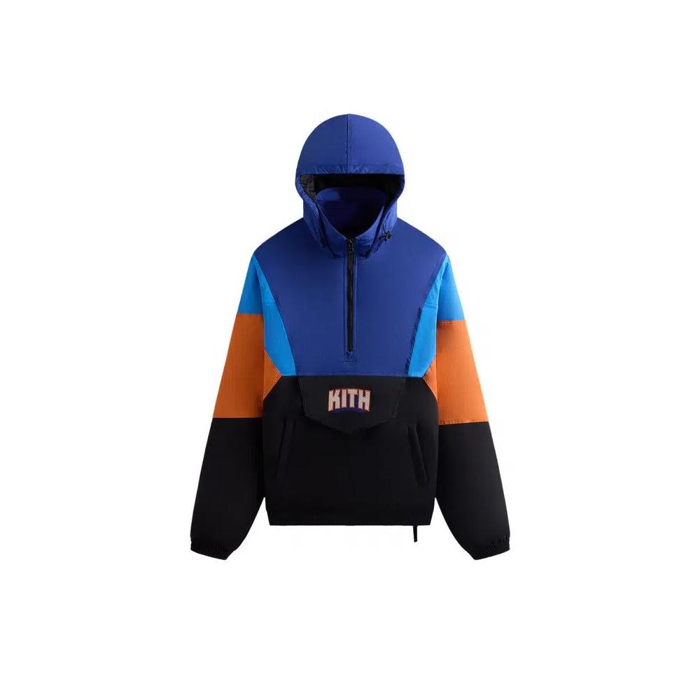 Анораки Kith For The New York Knicks Wings Quarter Zip Anorak 'Black' 1
