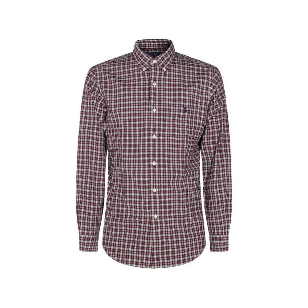 Custom Fit plaid poplin shirt 1