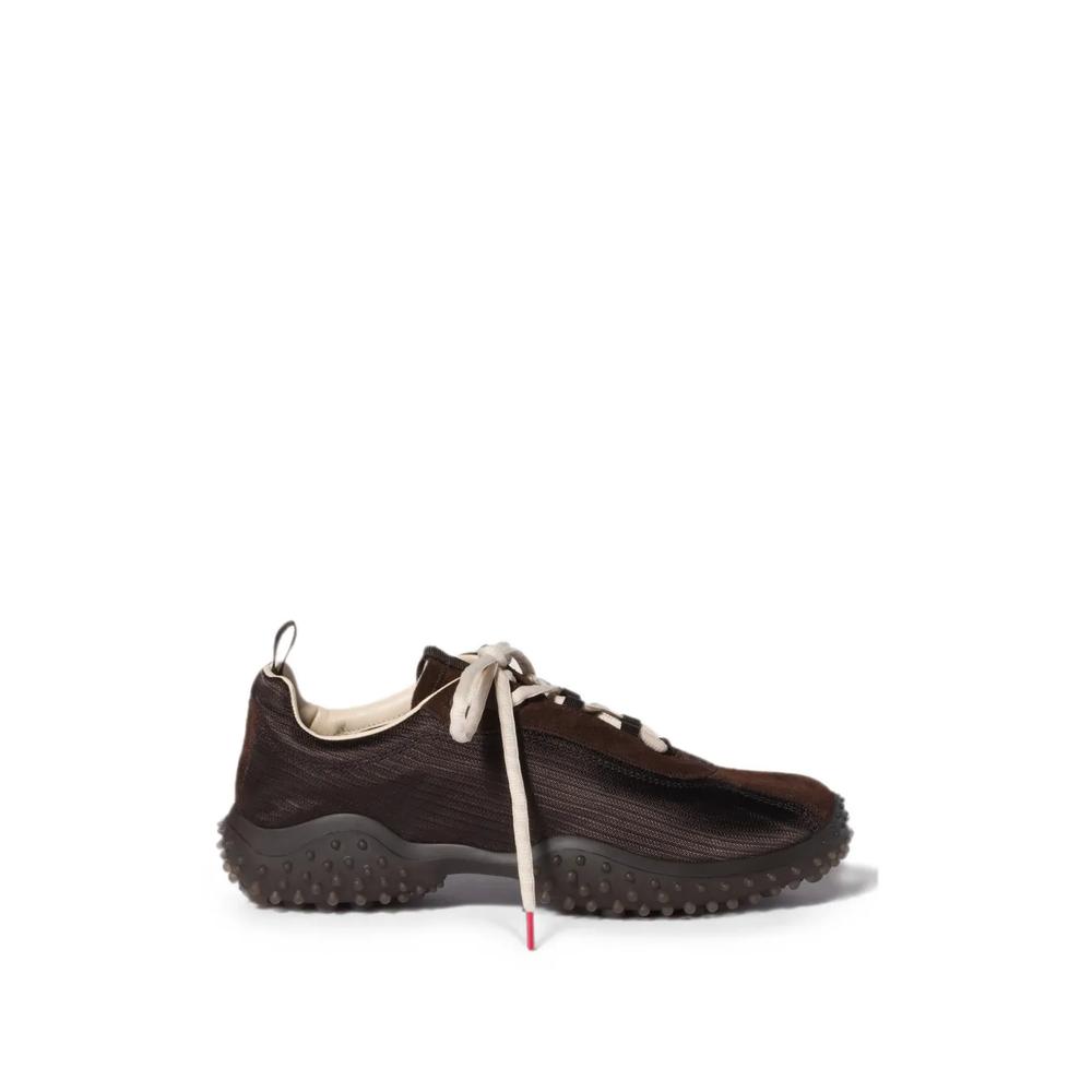 Bubble technical fabric and suede sneakers 1