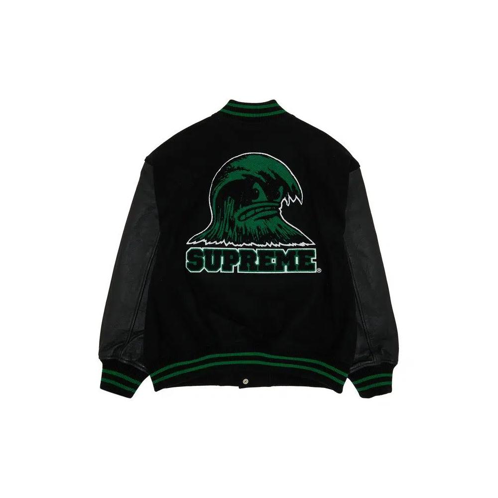 Ветровки Supreme Wave Varsity Jacket «Black» 2