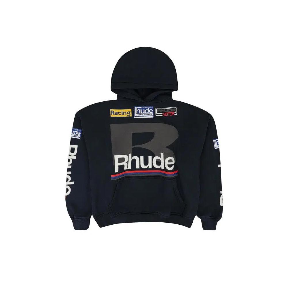 Худи Rhude Petrol Patch Hoodie 'Vintage Black' 1
