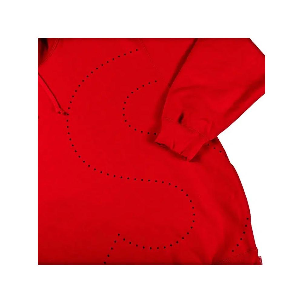 Худи Supreme Laser Cut S Logo Hooded Sweatshirt 'Red' 2