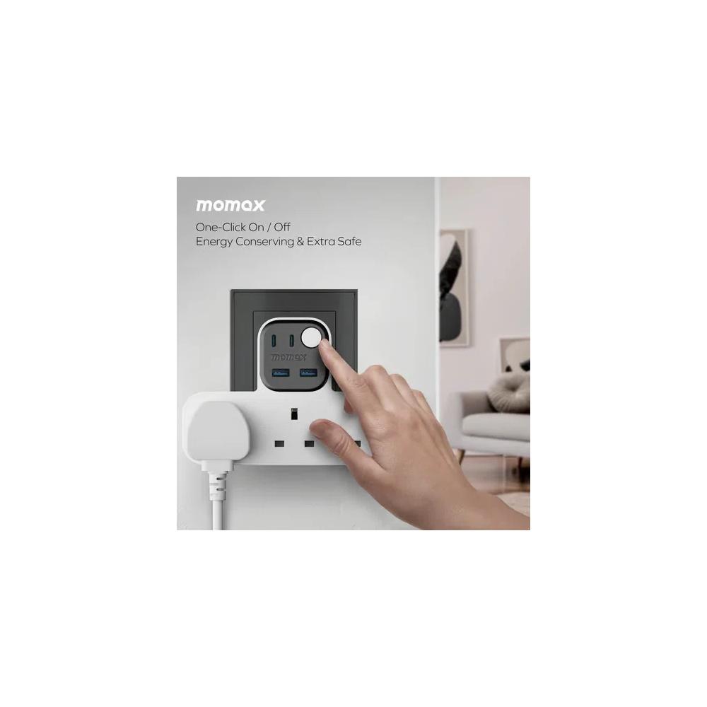 Momax 1-Charge Work Flow USB + 3-портовый T-образный адаптер 6