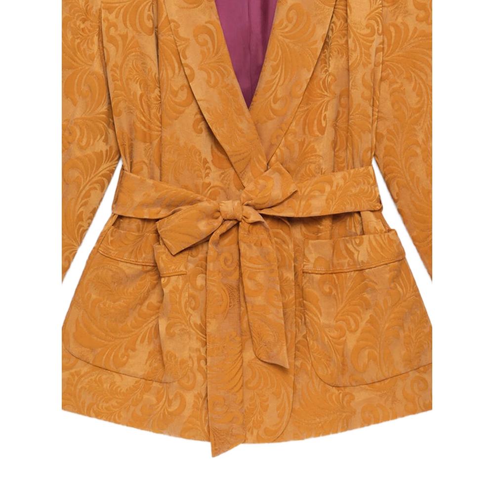 damask-jacquard wrap jacket 2