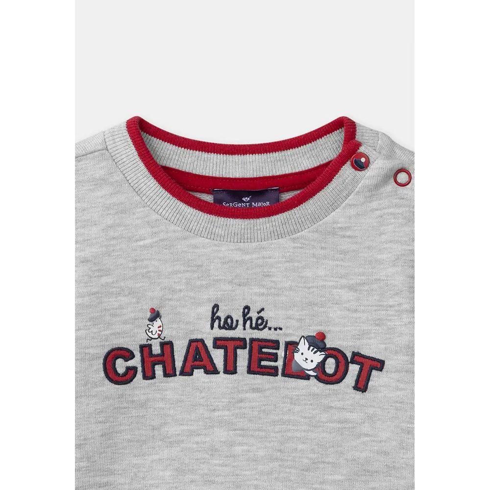 Серый свитшот с надписью «chatelot» 5