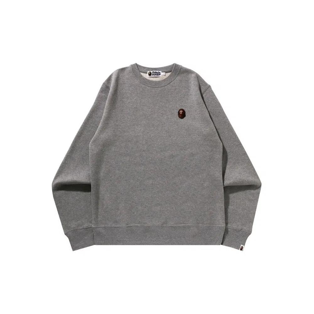Свитшоты BAPE One Point Crewneck Sweatshirt 'Grey' 1