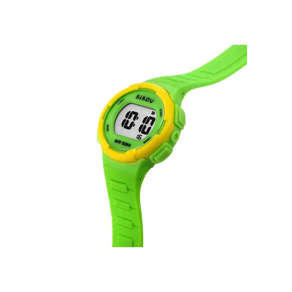 [Детский подарок] Kikou NEON Collection 31mm Зеленый циферблат Детские цифровые часы R4551107003 5