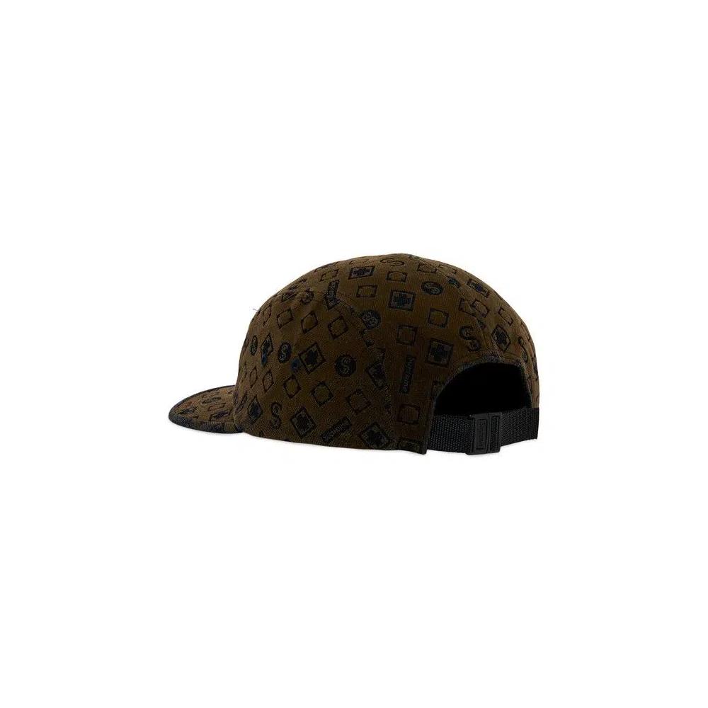 Кепки Supreme Flocked Denim Camp Cap 'Black' 3