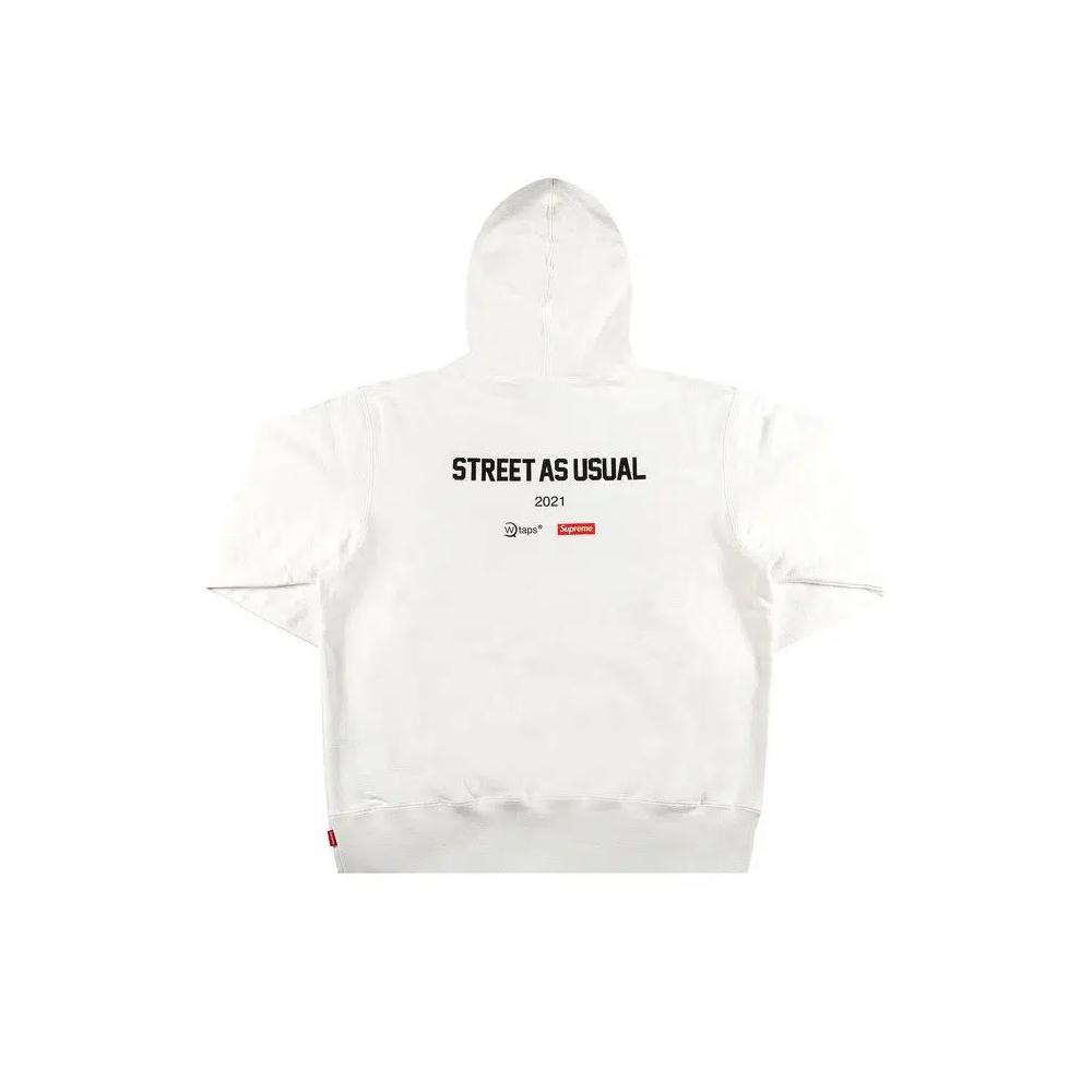 Худи Supreme x WTAPS Sic'em! Hooded Sweatshirt 'White' 2