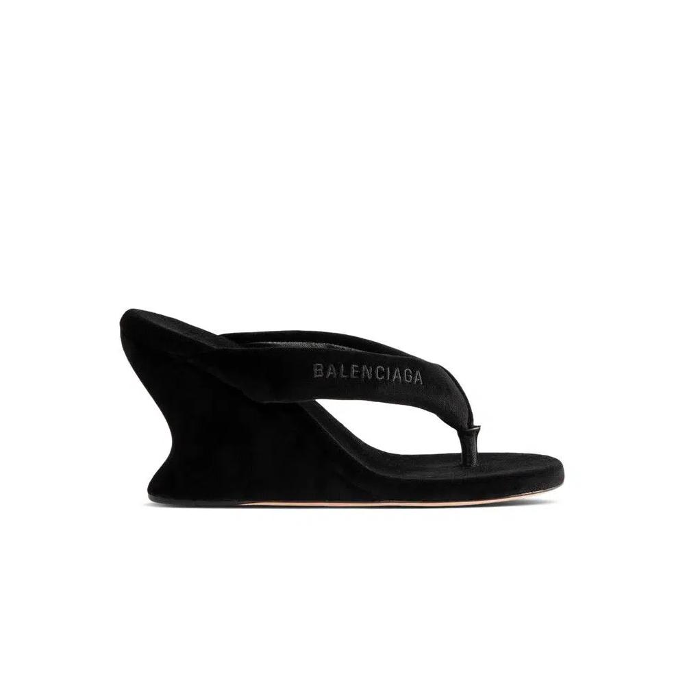 Кроссовки Balenciaga Wmns Gaeta Wedge Thong Sandal 'Черный' 1