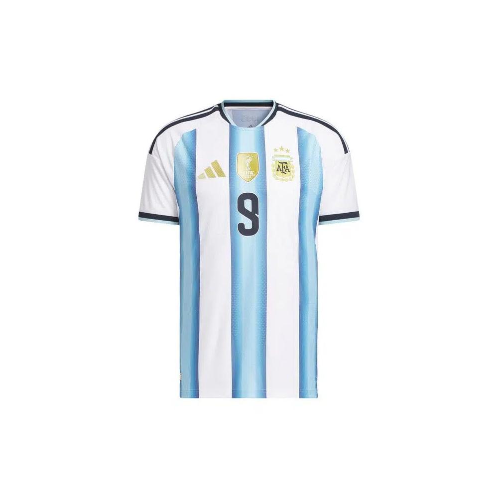 Джерси Adidas Argentina 26 Home Alvarez Authentic Jersey 'White/Icey Blue' 1