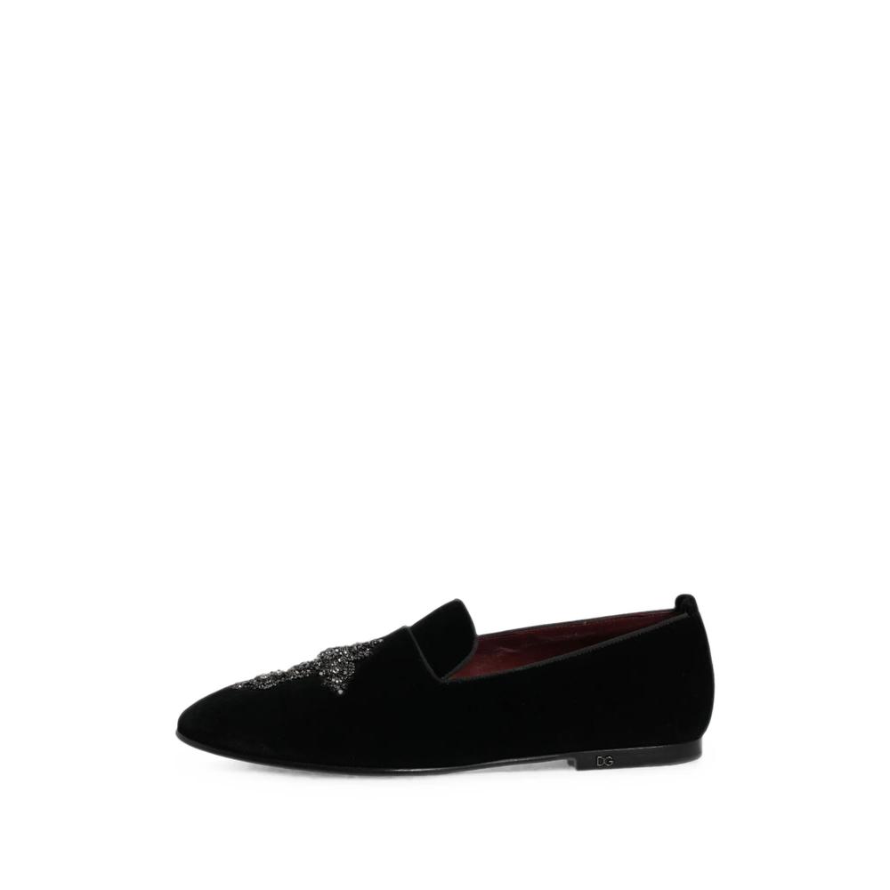 embellished velvet loafers 6