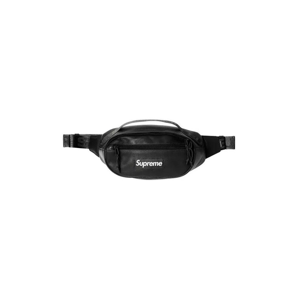 Поясные сумки Supreme Leather Waist Bag 'Черный' 1