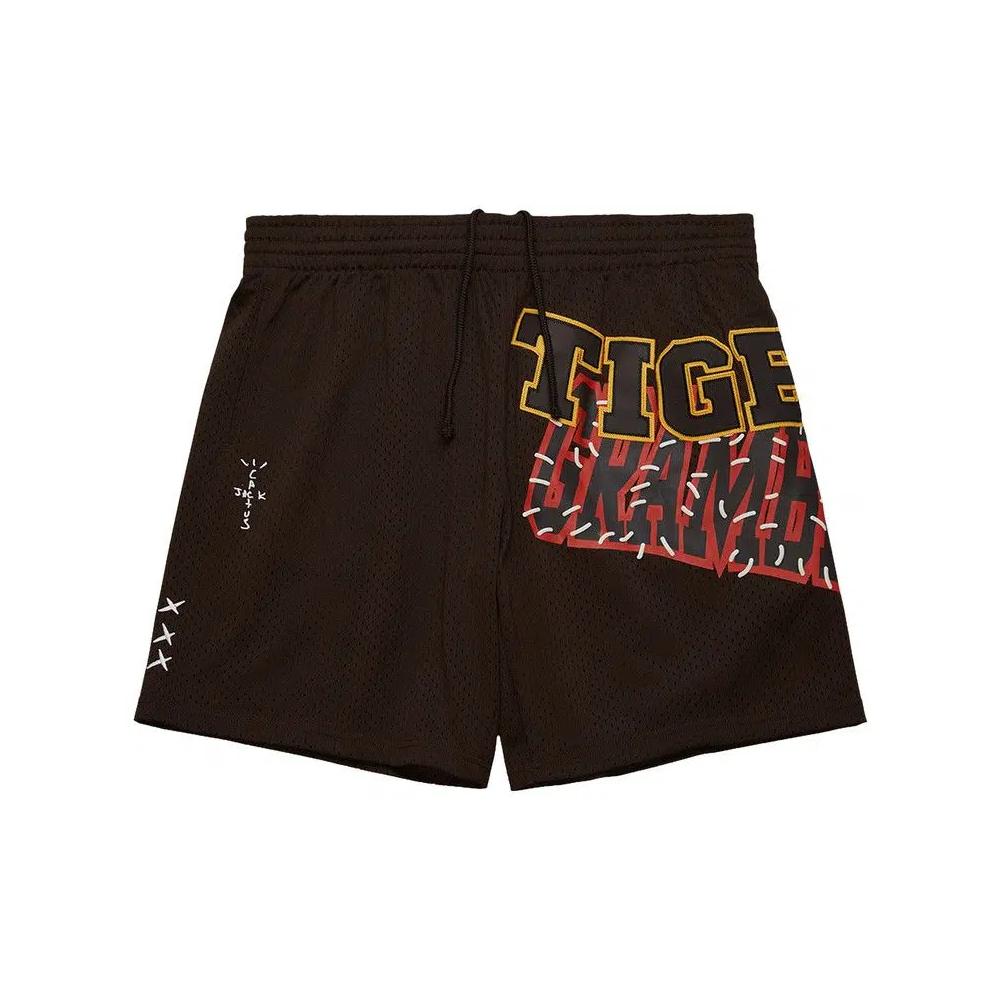 Шорты Cactus Jack by Travis Scott x Mitchell & Ness Grambling State University 'Коричневый' 1