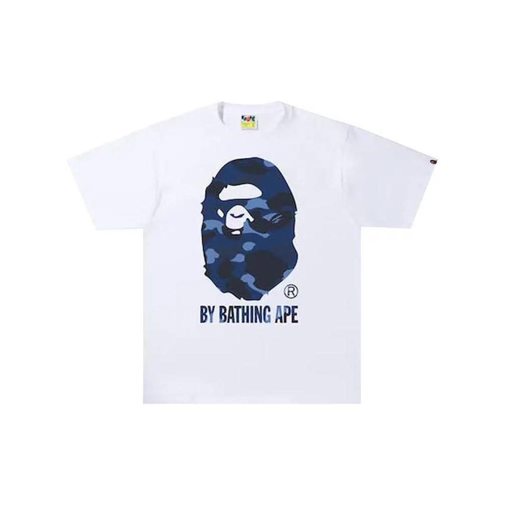 Футболки BAPE Tie Dye By Bathing Ape Tee 'Белый/Темно-синий' 1