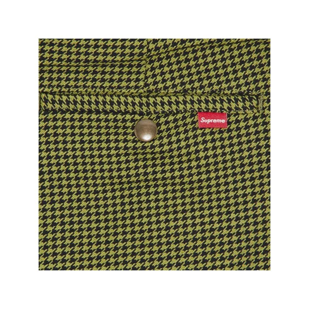 Шорты Supreme Work Short 'Olive Houndstooth' 3