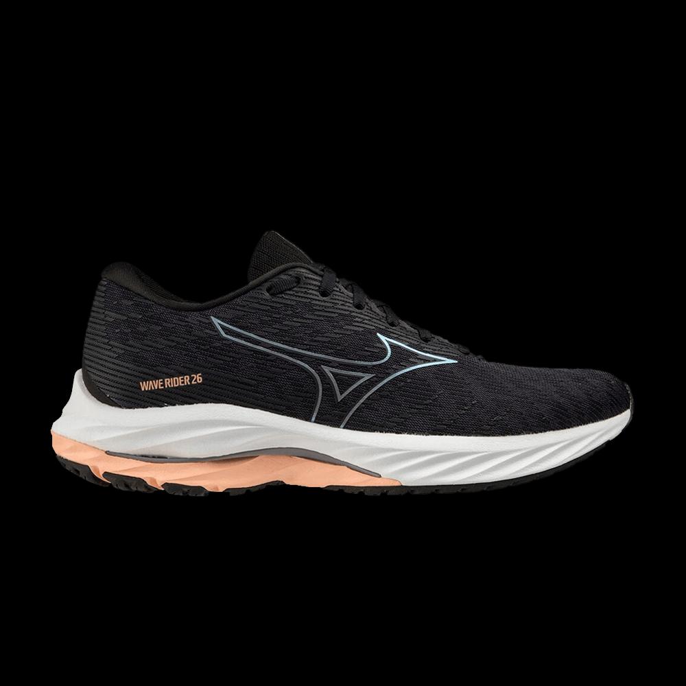 Кроссовки Mizuno Wmns Wave Rider 26 «Black Salmon» 1