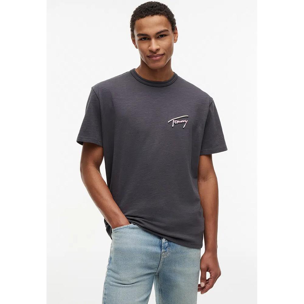 Футболка с графическим принтом и текстурой свободного кроя - Tommy Jeans 1