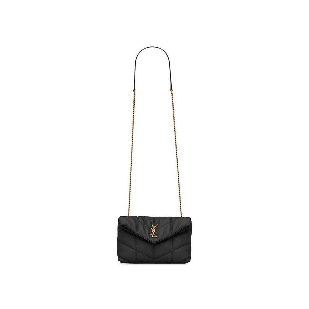 Сумки через плечо Saint Laurent Puffer Toy Bag In Quilted «Nero» 1