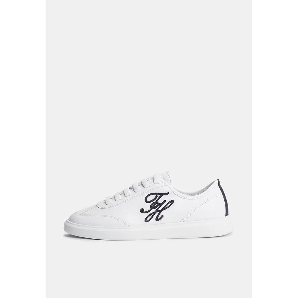 Кожаные кроссовки Logo Lightweight Leather Court Trainers - Th Mainline 4