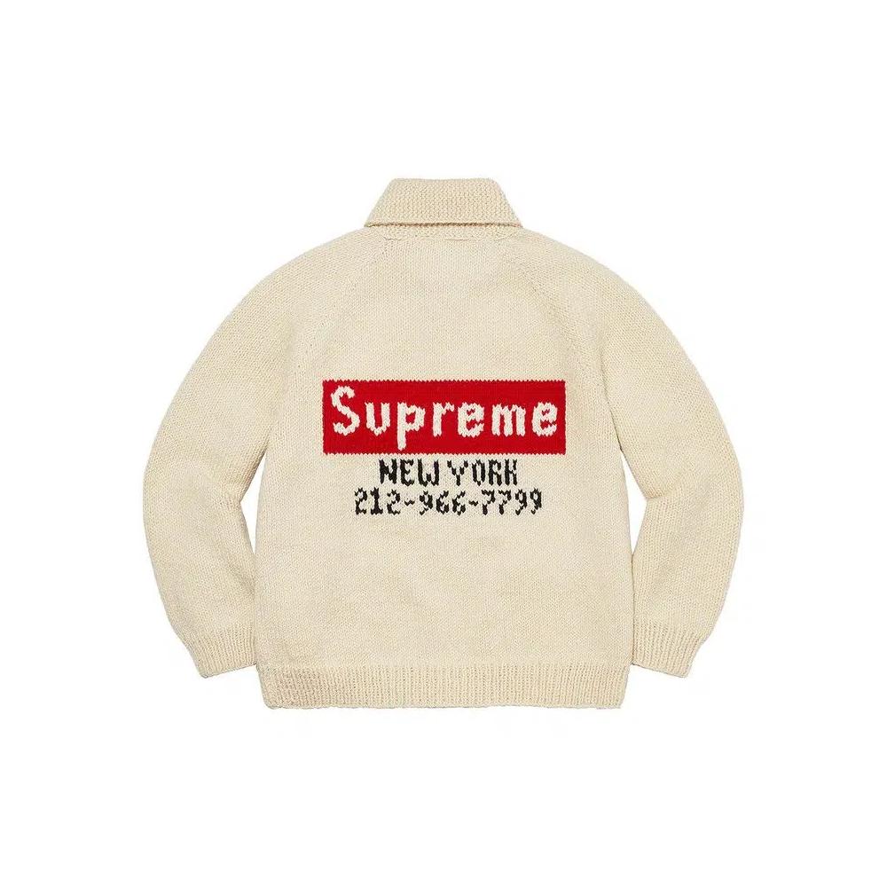 Свитера Supreme Box Logo Cowichan Sweater «Natural» 2