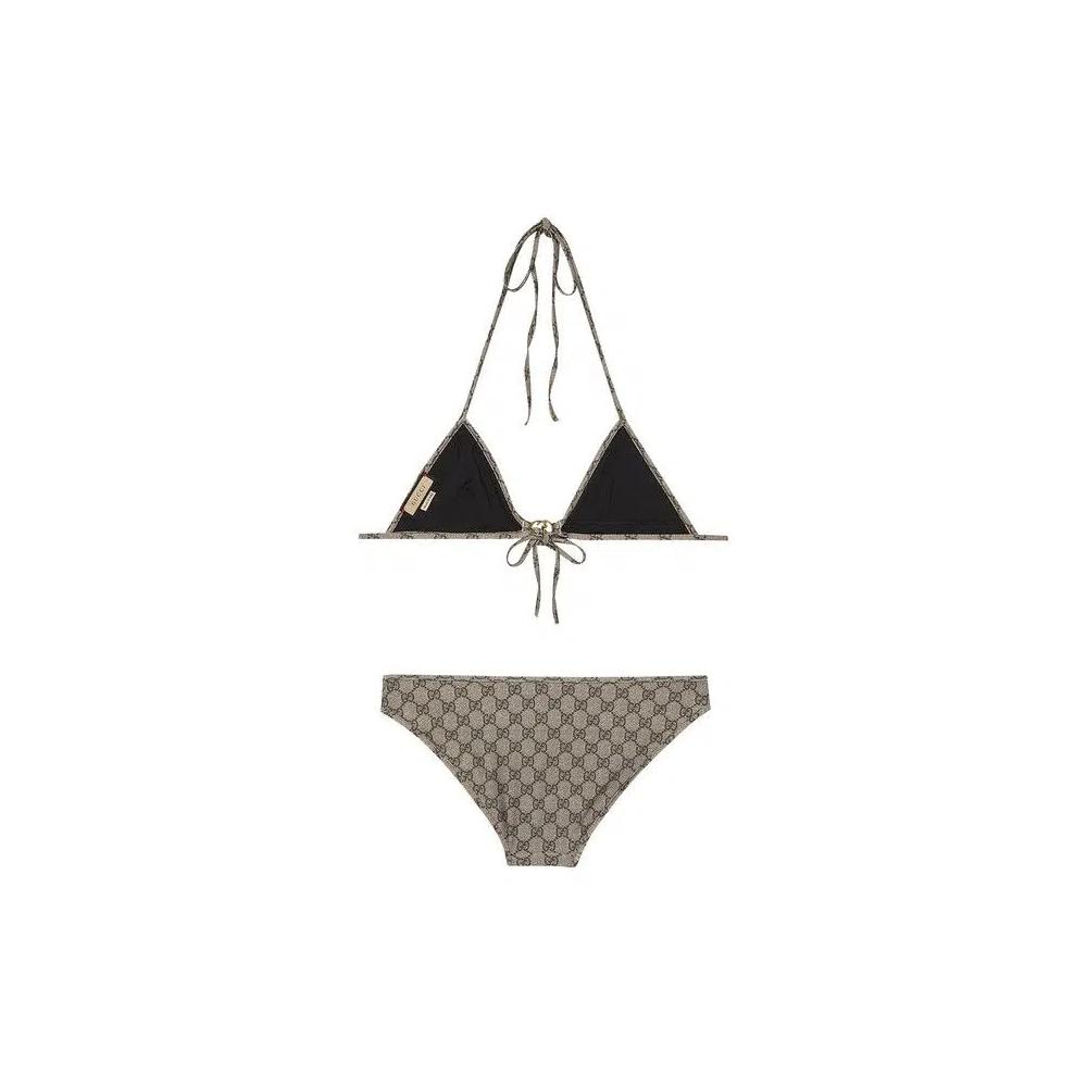 Бикини Gucci GG Stretch Jersey Bikini 'Beige/Ebony' 2