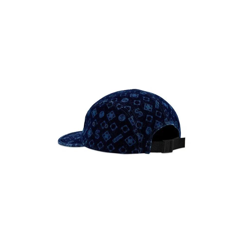 Кепки Supreme Flocked Denim Camp Cap 'Blue' 3