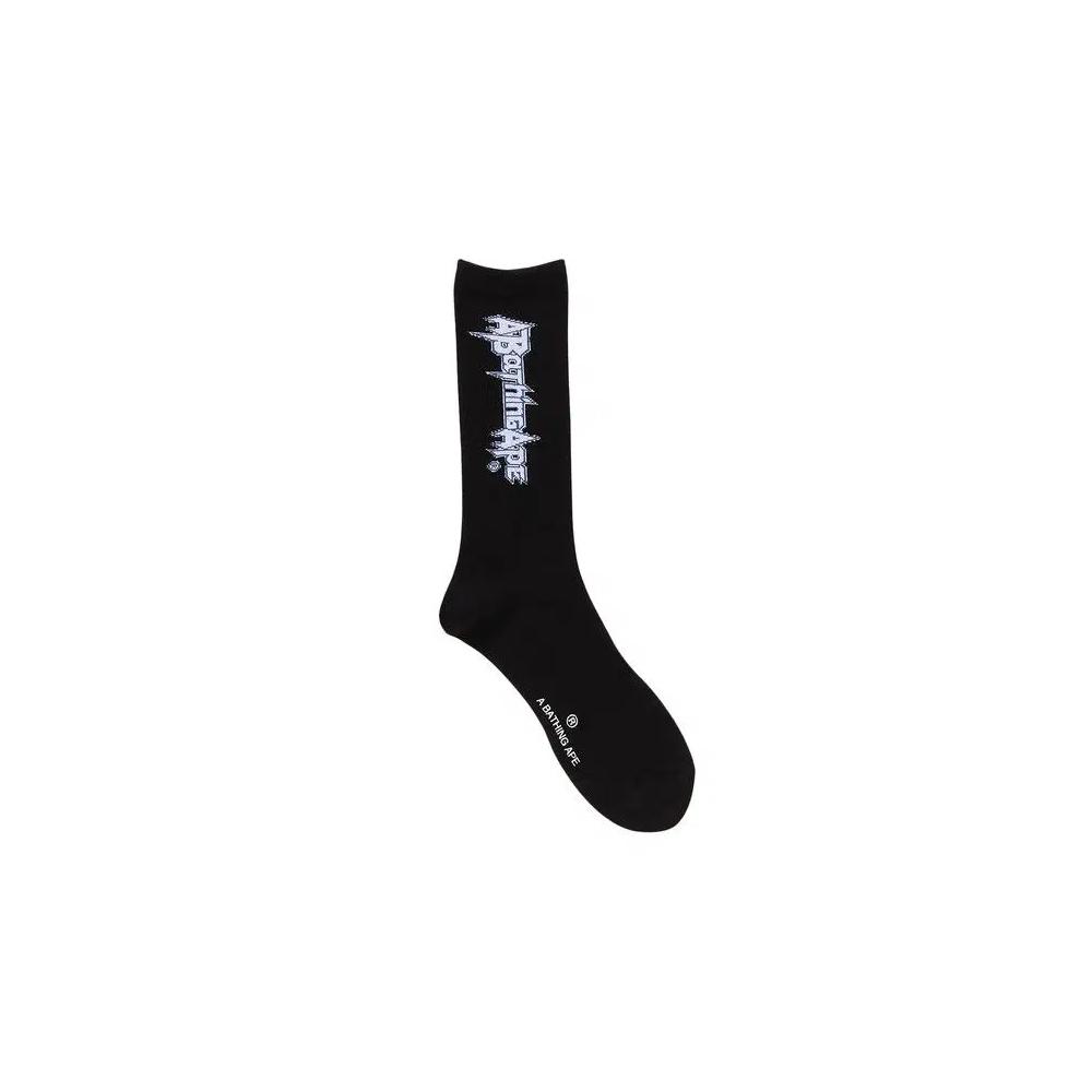 Носки и колготки BAPE Multi Logo Long Socks 'Black' 2