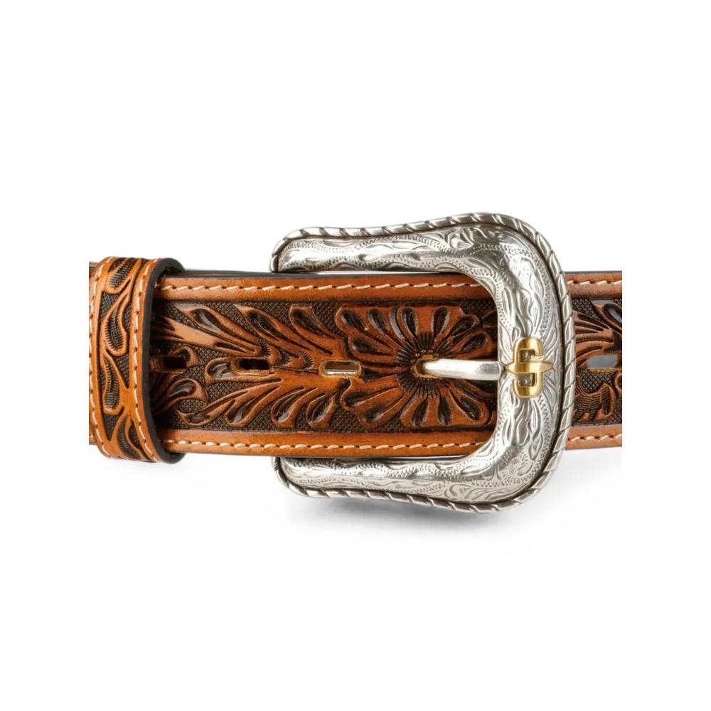 tooled-leather western belt 2