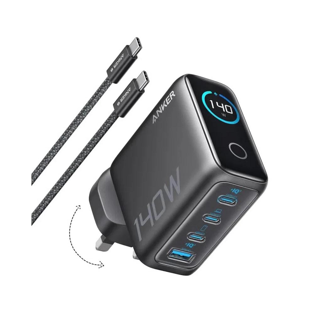 Anker Зарядное устройство (140 Вт, 4 порта, PD 3.1) - черный 1