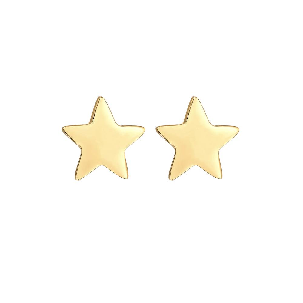 Серьги-гвоздики Star Astro Trend Basic с золотым покрытием 2