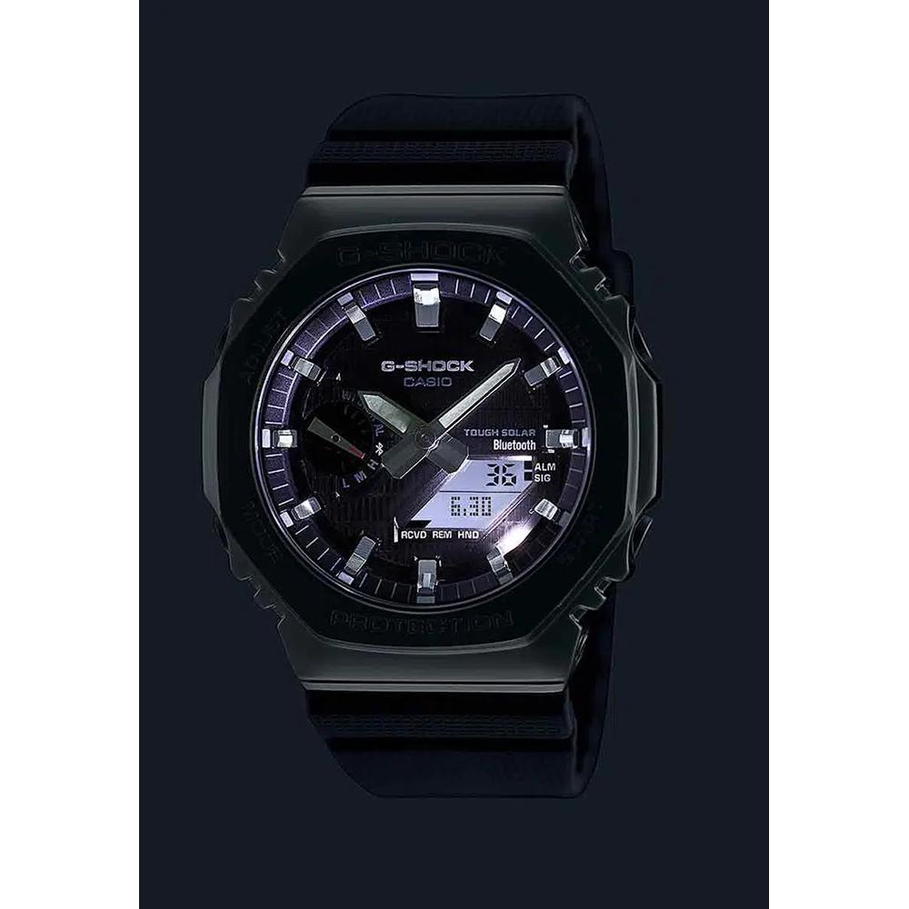 G-STEEL 2100 Series GBM-2100-1ADR Bluetooth Solar Analog-Digital Мужские часы 4