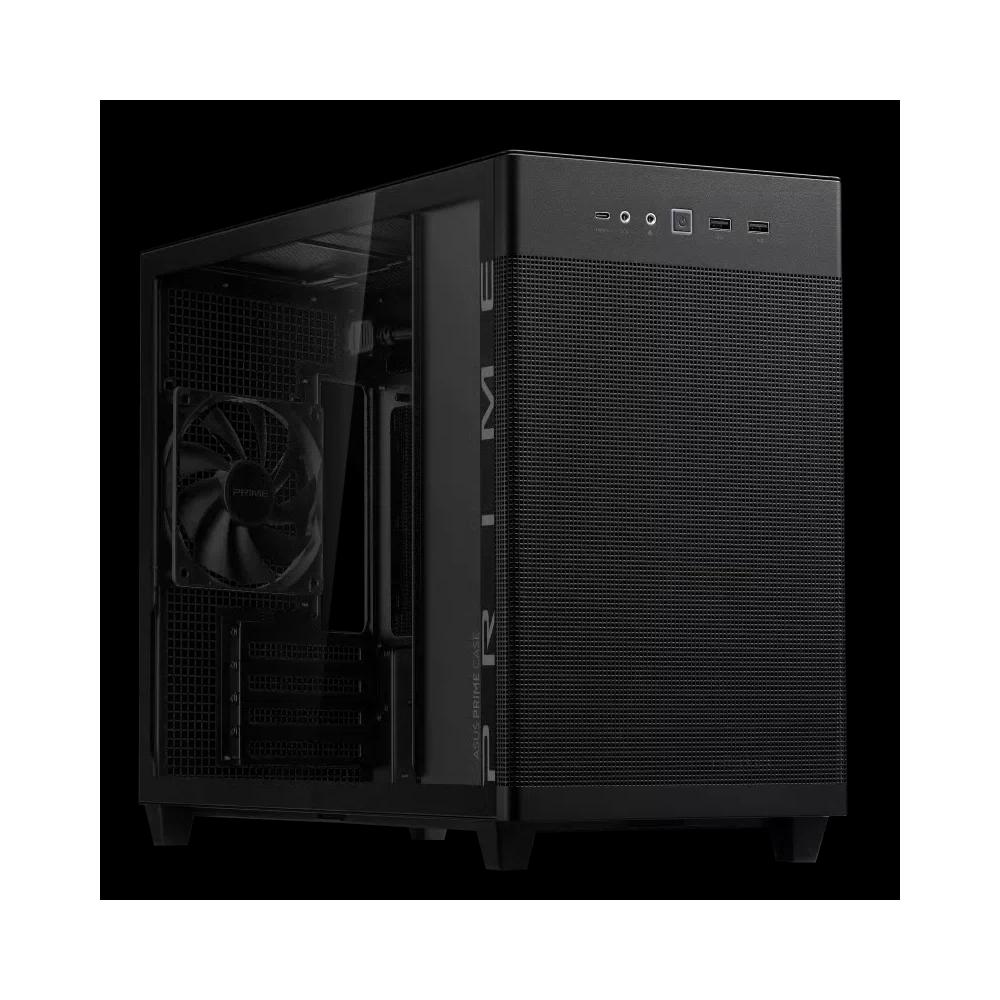 ASUS Prime AP201 Micro-ATX корпус с закаленным стеклом - Black черный 1