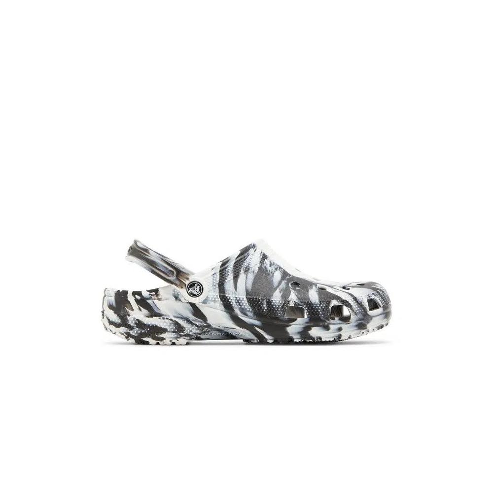 Сабо Crocs Classic Marbled Clog 'White Black' 1